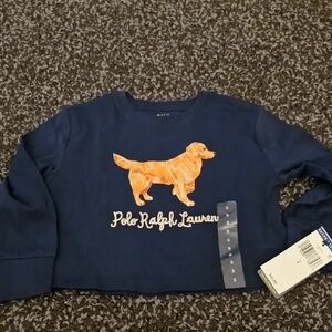 Polo by Ralph Lauren Blue Sweatshirt with Dog Design